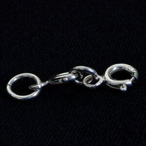 Multistrand Clasp, Sterling Silver Spring Clasp Stamped 925, 2 or 3 Strand Clasp